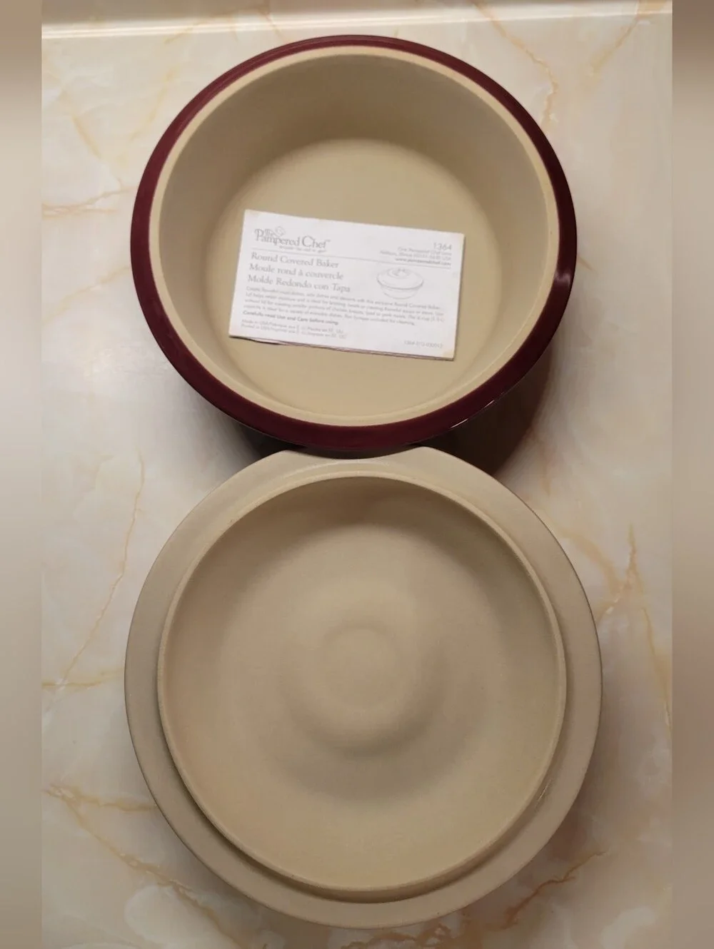 Pampered Chef ceramic finish